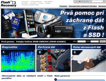 Tablet Screenshot of flash-recovery.sk